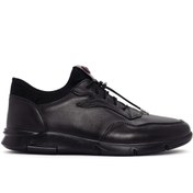 Resim Derimod Erkek Siyah Bağcıklı Deri Sneaker 24SFD670118 