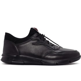 Resim Derimod Erkek Siyah Bağcıklı Deri Sneaker 24SFD670118 