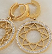 Resim Rednose Sallantılı Gold Çelik Küpe 