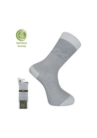 Resim Bambu Erkek Çorabı - Tumaniş - Gri 17104-r6 Çok Renkli 