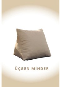 Resim Dekosoy Üçgen Minder Krem 