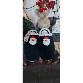 Resim Pembe Portakal El Emeği Örgü Tasarım Panduf , Ev Terliği 