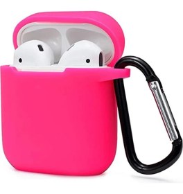 Resim Bezos Airpods 2 (2.nesil) Sert Silikon Kılıf - Pembe 