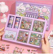 Resim Gateesat Yaban Mersinli Moş Not Set - Çıkartma Dekorasyon Kutu Bant Seti 