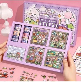 Resim Gateesat Yaban Mersinli Moş Not Set - Çıkartma Dekorasyon Kutu Bant Seti 