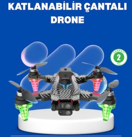 Resim 1080p Full Hd Katlanabilir Drone Uzun Uçuş Süreli Hafif Tasarım 