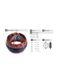 Resim 24v Alternatör Statör Bosch Tipi 150 A 6 Uçlu-tırnaklı Mercedes-mıtsubıshı-volvo Euro 6 Motor 