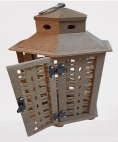 Resim Hobi Adn Dekoratif Fenerlik Ahşap Mdf Cnc Ham Kesim Klipsli Antik Menteşe El Yapım Altın - Kahverengi 