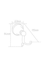 Resim Fause Bornoz Askılık Pandora Altın Gold 