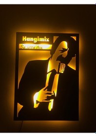 Resim Müslüm Gürses Hangimiz Sevmedik Led Işıklı Tablo 