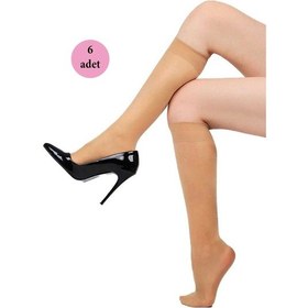 Resim 6 Adet Fit Dizaltı Çorap 15 Denye 57 Ten Çok Renkli 