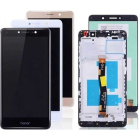 Resim Huawei Gr5 2017 Uyumlu Lcd Ekran Dokunmatik Siyah Çıtalı 