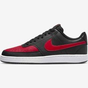 Resim Nike Court Vision Low Erkek Günlük Spor Ayakkabı Dv6488 001-siyah-krmz 