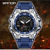 Resim Sunshine022 Sanda Su Geçirmez Erkek Kol Saati Silvery Blue Kronometre Alarm Dijital Diğer 