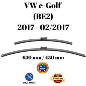 Resim Volkswagen Vw E-golf Be2 2017 2018 2019 2020 Uyumlu Ön Cam Muz Tipi Silecek Süpürgesi Seti 650/450mm Silbak 