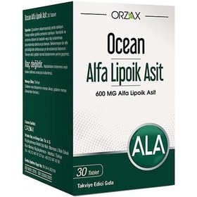 Resim Orzax Alfa Lipoik Asit 600 Mg 30 Tablet 