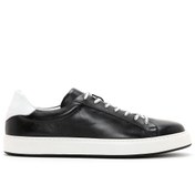 Resim Erkek Siyah Büyük Beden Deri Sneaker Derimod
