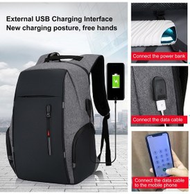 Resim Lemestar Büyük Kapasiteli Usb Şarjlı Sırt Çantası - Su Geçirmez, Çok Katmanlı, 17 İnç Bilgisayar Ve Fotoğraf Makinesi İçin Laptop Çantası 