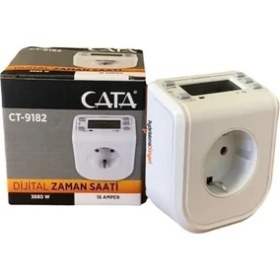 Resim Cata Aybekon CT-9182 3680W Dijital Zaman Saati Priz 1/2/3/4/5 Adet 
