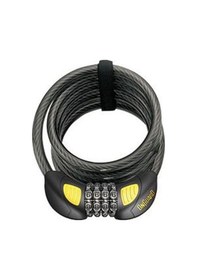 Resim Onguard Doberman 8031 Glo Şifreli Işıklı Bisiklet Kilidi 185 CM Uz Siyah 