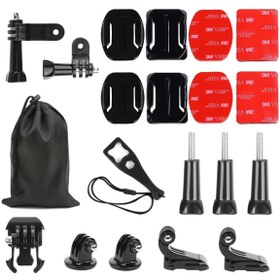 Resim Trendfone Sjcam, Xiaomi Yi, Eken, Soocoo, Hero-12-13 Uyumlu Kask Bağlantı Seti 