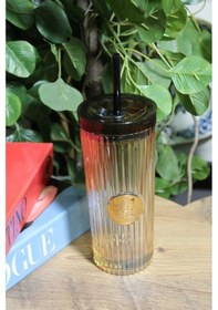 Resim Morponi Pipetli Cam Bardak Tekli Pinterest Model Siyah 450 Ml Siyah 