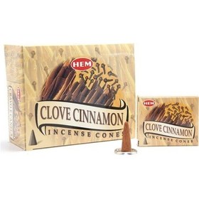 Resim Clove Cinnamon Aromalı Konik Tütsü 