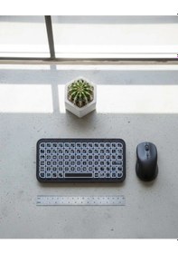 Resim Diğer Rgb Işıklı Kablosuz Mini Klavye 10 Mm İnce Gövde 