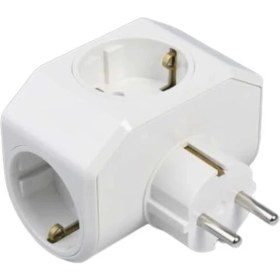 Resim 3lü Fiş-Priz Beyaz Yonca Plus 90303003 