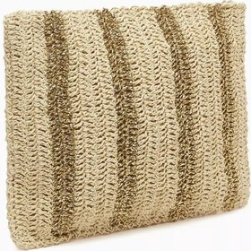 Resim Lumi Paper Yarn Çanta, Sürdürülebilir Şıklık, El İşçiliği - Bej 