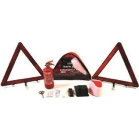 Resim Carub Trafik Seti 1 kg Yangın Söndürücü Üçgen Tip Yazılı KK-TS052 