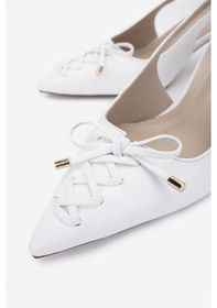 Resim Valmenti Kadın Vegan Beyaz Topuklu Ayakkabı 932 2300 Bn Ayk Y25 Beyaz Cılt Beyaz 