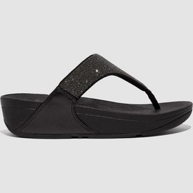 Resim Fitflop Lulu Opul Gb4 Siyah Kadın Parmak Arası Terlik Siyah 