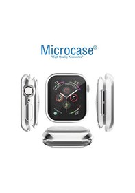 Resim Microcase Apple Uyumlu Watch Seri 6 44 Mm Shine Serisi Kılıf - Gümüş (473998692) 