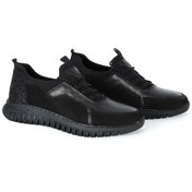 Resim Mp 222-4815 Siyah %100 Deri Erkek Casual Ayakkabı 001 