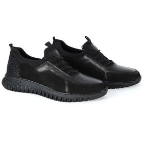 Resim Mp 222-4815 Siyah %100 Deri Erkek Casual Ayakkabı 001 