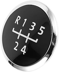 Resim Headerbs Vites Topuzu Kapağı, ABS Vites Topuzu Kapatma başlığı T5 2003-2010 Için Şık Araba İç Dekorasyon Değiştirme (5. vites) 