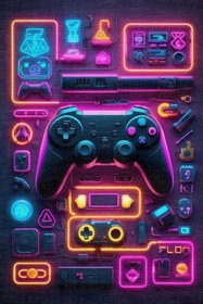 Resim Depoba Aspect Gaming Oyuncu Odası Halısı Şönil Dijital Baskılı Kaymaz Taban Yıkanabilir 