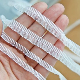 Resim Bahçe 3 - 10mm / 6mm Beyaz Elastik Esnek Dantel Trim, Yumuşak ve İnce Dantel Trim, Oyuncak Giysileri ve Dikiş Sanatı için İdeal 