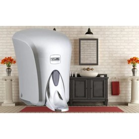 Resim Şeker Portakalım Vialli F6MC Hazneli Medikal Köpük Sabun Dispenseri Aparatı 1000 ml Gri 