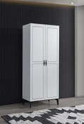 Resim 80x200x47 CM Çizgi 2 Kapılı Gardırop Sivas Gözde Mobilya
