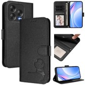 Resim Zte Blade V70 Vita İçin Telefon Kılıfı Rfıd Engelleyici Pu Deri Kartlık Tutucu Kickstand Çevirme Folio Mıknatıslı 