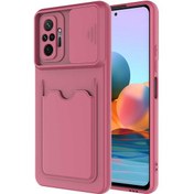 Resim Xiaomi Redmi Note 10 Pro Uyumlu Kılıf ​sürgülü Lens Koruma Kart Bölmeli Fit Özel Koleksiyon Case 