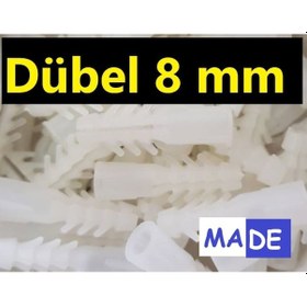 Resim Dübel 8 Mm 500 Adet Standart Plastik Dubel Ar.2 N11.1179 