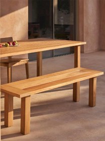 Resim Ahşap Bank Ronda 120x40 Cm 