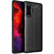 Resim Xiaomi Redmi K40 Gaming Kılıf Deri Dokulu Niss Silikon Siyah Teleplus