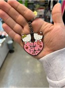 Resim Kuzgunshop Hello Kitty Best Friends Metal Anahtarlık 