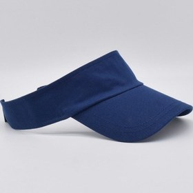 Resim Kadın Lacivert Tenis Vizör Cap Yazlık Spor Plaj Şapkası 