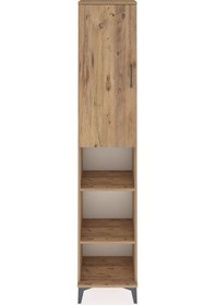 Resim Arges Dolap 4 Raflı Tek Kapaklı Tek Askılı 44x30x221 Çam-çam Çam 