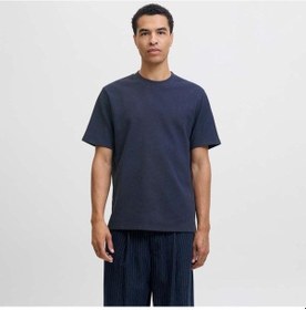 Resim Jack & Jones Jack&jones Blaleo Structure Erkek Lacivert Tişört 